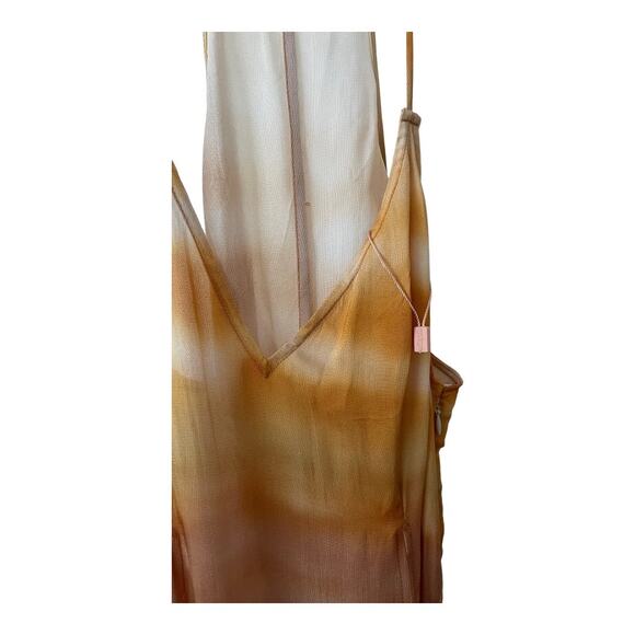 Cult Gaia Domino Printed Midi Coverup Beach Dress Split Front Dusty Dye Size M - Picture 9 of 14